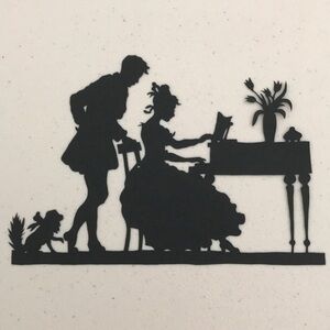 🔥ON SALE🔥Play Piano 💖 Handmade PaperCut Silhouette Scherenschn…